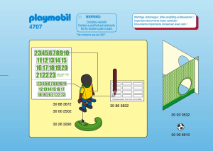 Mode d’emploi Playmobil set 4707 Sports Joueur brésilien