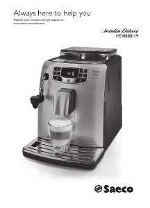 Руководство Saeco HD8888 Intelia Deluxe Кофе-машина
