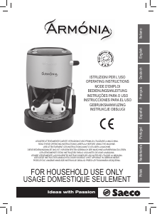 Manual de uso Saeco RI9330 Armonia Máquina de café