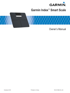 Manual Garmin Index Scale