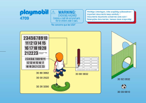Manuale Playmobil set 4709 Sports Calciatore – Inghilterra