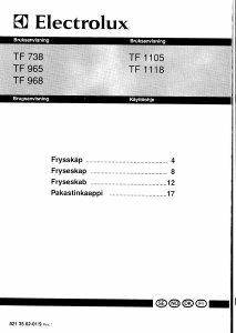 Bruksanvisning Electrolux TF968G Frys