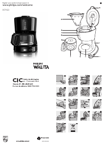 Manual Philips Walita RI7450 Máquina de café