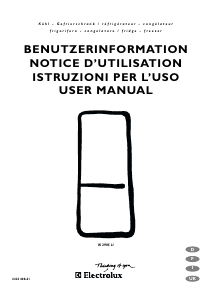 Bedienungsanleitung Electrolux IK2905LI Kühl-gefrierkombination