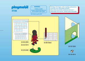 Manual de uso Playmobil set 4720 Sports Jugador de fútbol Portugal