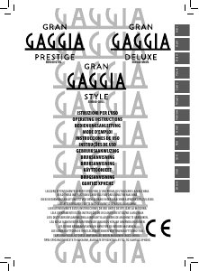 Brugsanvisning Gaggia RI8427 Espressomaskine