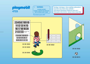 Manual de uso Playmobil set 4723 Sports Jugador de fútbol Croacia