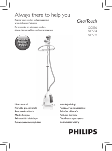 Návod Philips GC532 ClearTouch Naparovač odevov