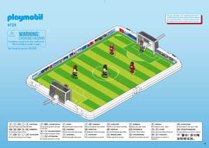 Mode d’emploi Playmobil set 4725 Sports Terrain de football et joueurs