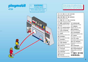 Bedienungsanleitung Playmobil set 4726 Sports Torwand mit Multifunktions-Anzeige