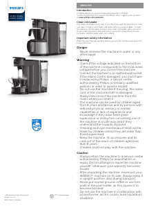 Manual Philips HD7891 Senseo Coffee Machine