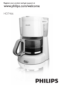 Bruksanvisning Philips HD7466 Kaffebryggare