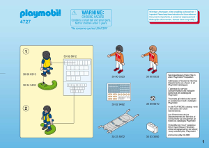 Bruksanvisning Playmobil set 4727 Sports Sjukvårdare med fotbollsspelare