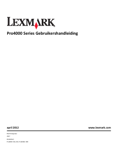 Handleiding Lexmark OfficeEdge Pro4000 Multifunctional printer