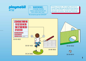 Manuale Playmobil set 4732 Sports Calciatore – Inghilterra