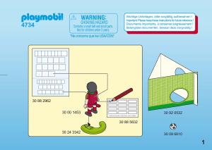 Manuale Playmobil set 4734 Sports Calciatore – Portogallo