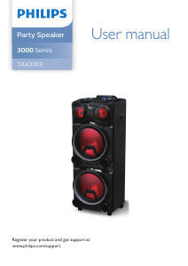 Manual Philips TAX3705 Speaker