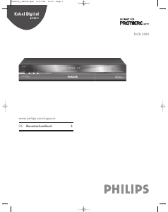 Bedienungsanleitung Philips DCR5000 (Premiere) Digital-receiver