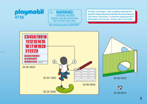 Manual de uso Playmobil set 4736 Sports Jugador de fútbol Inglaterra