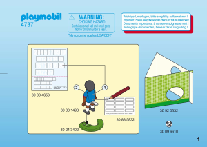 Manual de uso Playmobil set 4737 Sports Jugador de fútbol Francia