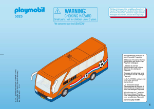 Manual de uso Playmobil set 5025 Sports Bus selección holanda