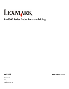 Handleiding Lexmark OfficeEdge Pro5500 Multifunctional printer