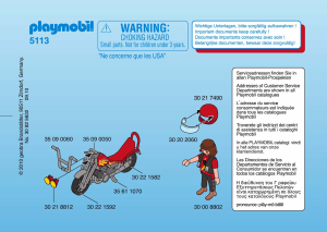 Bruksanvisning Playmobil set 5113 Sports Chopper motorcykel med förare