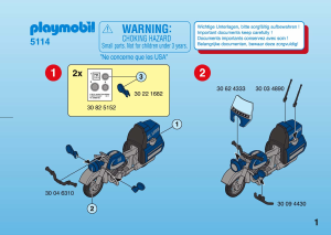 Manuale Playmobil set 5114 Sports Moto touring con centauro