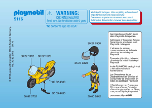 Mode d’emploi Playmobil set 5116 Sports Moto de course