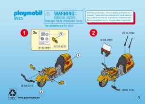 Manual de uso Playmobil set 5523 Sports Moto tourer