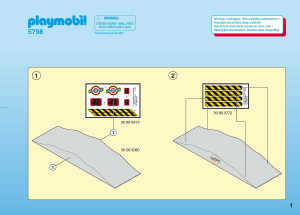 Manual de uso Playmobil set 5798 Sports Pista de moto