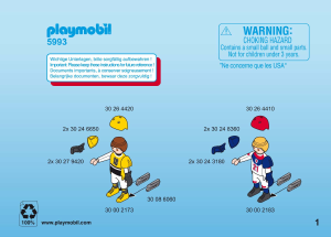 Manuale Playmobil set 5993 Sports Valigetta multisport