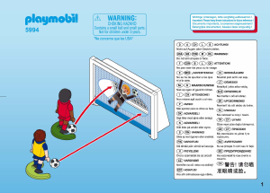 Manual de uso Playmobil set 5994 Sports Maletín – Fútbol