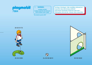 Bruksanvisning Playmobil set 7984 Sports Fotbollsspelare England