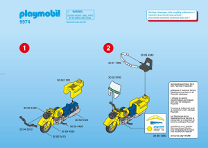 Bruksanvisning Playmobil set 9974 Sports Motorcykellopp