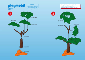 Bedienungsanleitung Playmobil set 3239 Zoo Löwenfamilie