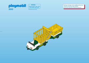 Bedienungsanleitung Playmobil set 3242 Zoo Tierpfleger – Transportfahrzeug