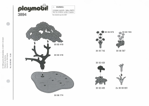 Manuale Playmobil set 3894 Zoo Pavoni