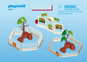 Bruksanvisning Playmobil set 5969 Zoo Stor djurpark