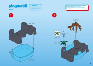 Manual de uso Playmobil set 7474 Zoo El aquario