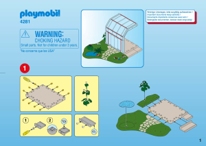 Manuale Playmobil set 4281 Modern House Giardino con solarium