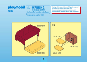 Manual Playmobil set 4282 Modern House Living room