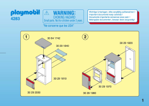Bedienungsanleitung Playmobil set 4283 Modern House Grosse Wohnküche