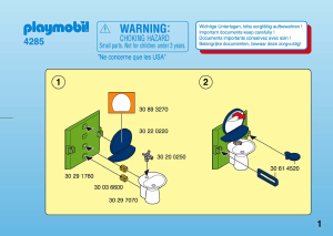 Manuale Playmobil set 4285 Modern House Bagno