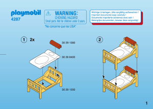Bedienungsanleitung Playmobil set 4287 Modern House Kinderspielzimmer