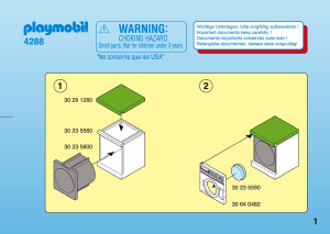 Manual Playmobil set 4288 Modern House Laundry room