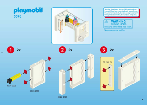 Manual de uso Playmobil set 5576 Modern House Vestidor moderno