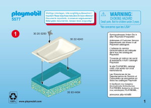 説明書 プレイモービル set 5577 Modern House バスルーム