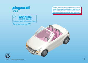 Bedienungsanleitung Playmobil set 5585 Modern House Schickes cabrio