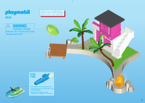 Mode d’emploi Playmobil set 5636 Modern House Cabine de plage